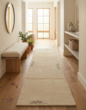 2' 8 x 9' 8 Hand Knotted Tibet Wool Runner Rug