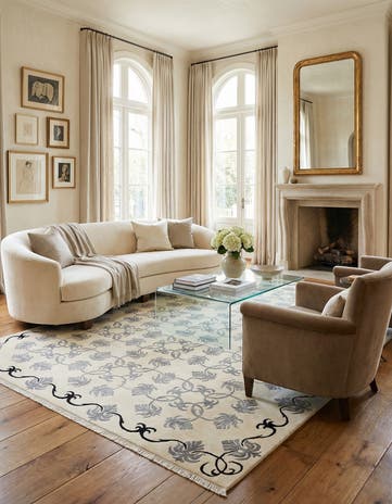 8' 2 x 11' 5 Hand Knotted Darya Wool Rug
