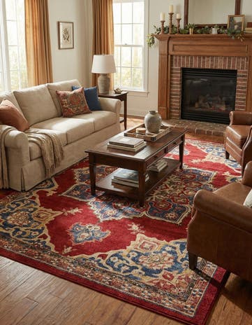 Burgundy Eden Rug