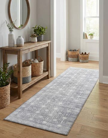 2' x 6' Washable Timeless Runner Rug
