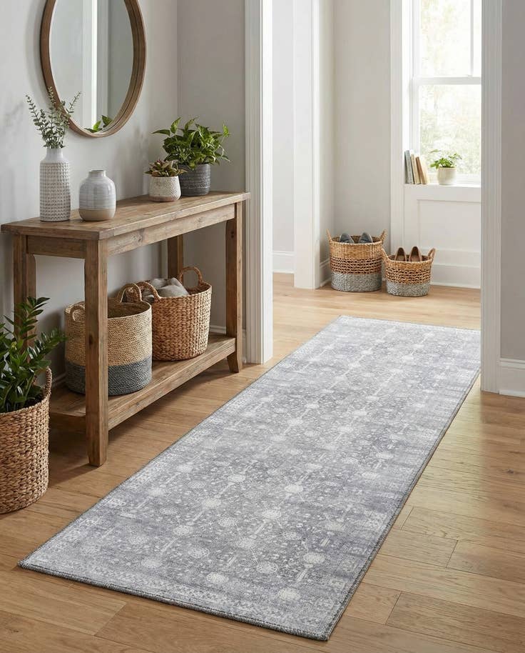 Detail image of 2' x 6' Washable Timeless Runner Rug