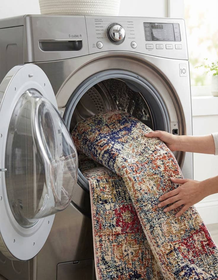 Detail image of 2' 7 x 10'  Washable Alta Runner Rug