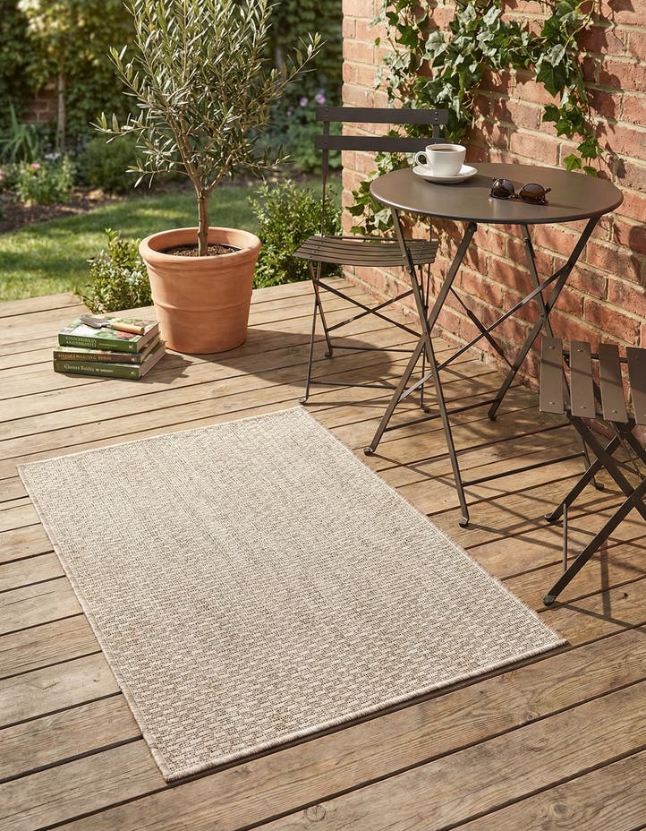 2' x 3' 1 Easy-Clean Solid Indoor / Outdoor ...