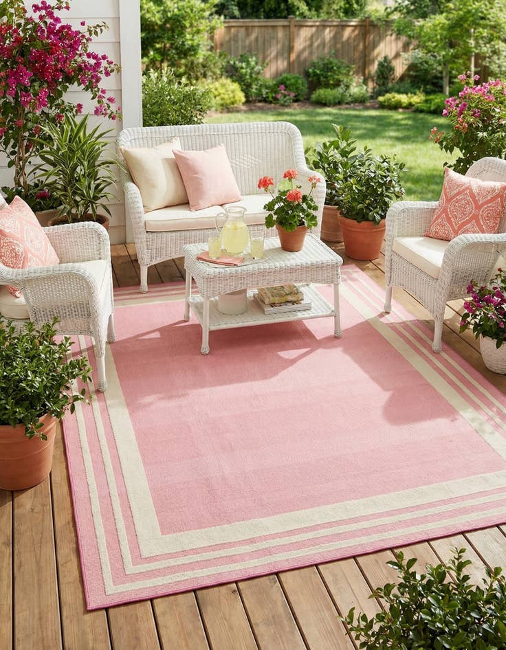 Detail image of 7' 10 x 10'  Washable Aruba Indoor / Outdoor Rug