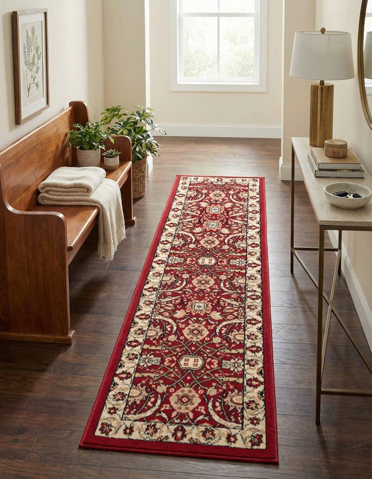 Detail image of 2' x 8' 2 Isfahan Design Runner Rug