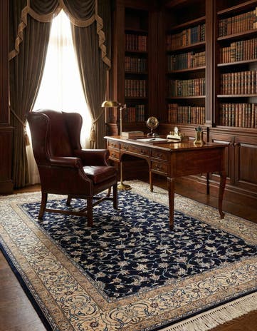 5' 10 x 9' 2 Hand Knotted Nain Rug