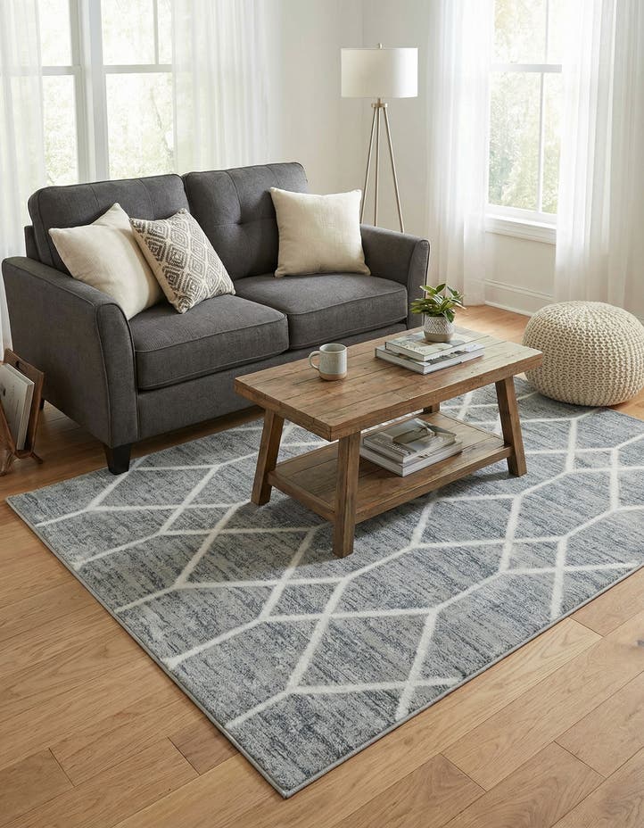 4' x 6' Lattice Trellis Rug