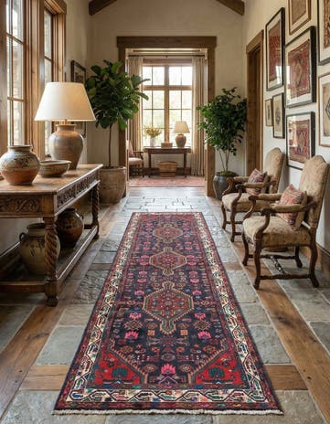 3' 4 x 10' 4 Hamedan Runner Rug