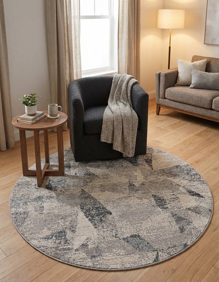 Detail image of 4' x 4' Caspian Round Rug