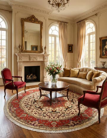 6' 9 x 6' 10 Tabriz Round Rug