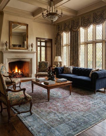 9' 9 x 14' 3 Vintage Royal Wool Rug
