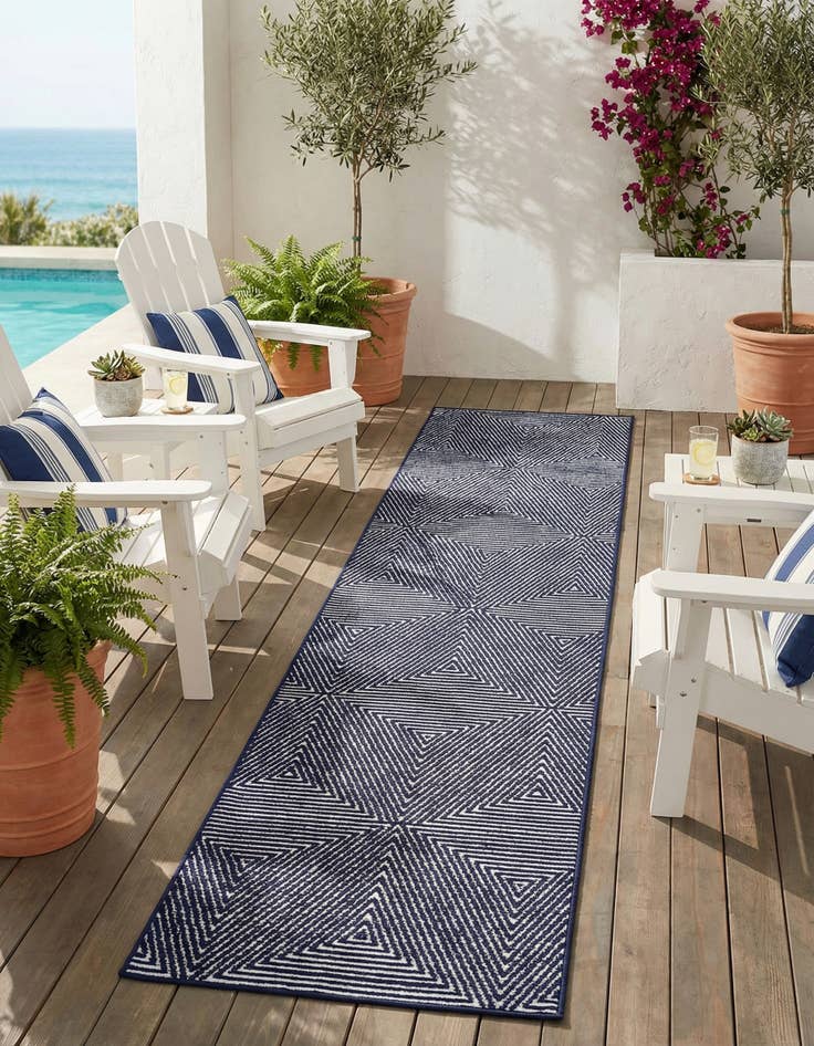 Detail image of 2' 7 x 12'  Washable Sabrina Soto Indoor / Outdoor Runner Rug