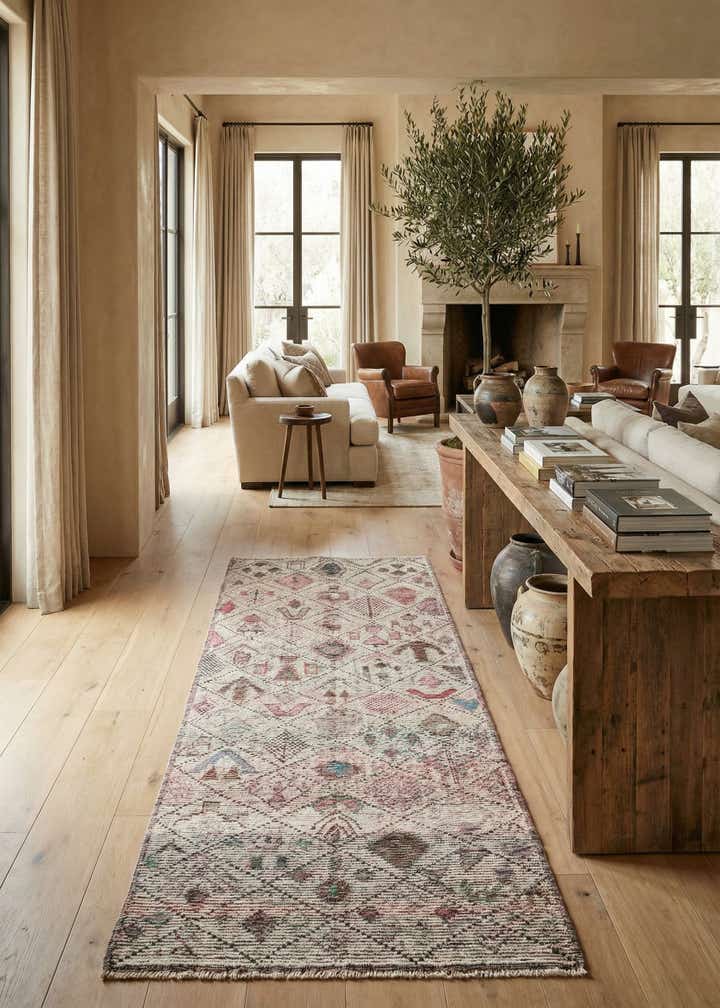 5' x 15' 3 Hand Knotted Moroccan Wool Runner Rug