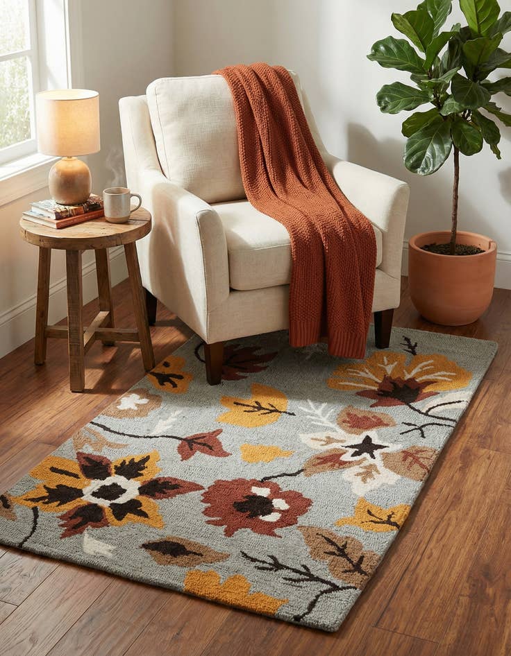 Detail image of 3' 1 x 5' Agra Rug