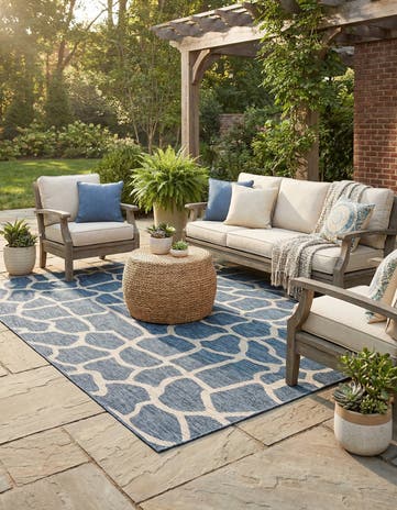 7' 10 x 11' Easy-Clean Safari Indoor / Outdoor Rug
