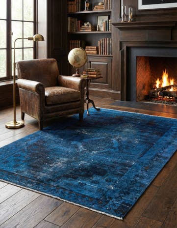4' 4 x 6' Hand Knotted Ultra Vintage Persian Wool Rug