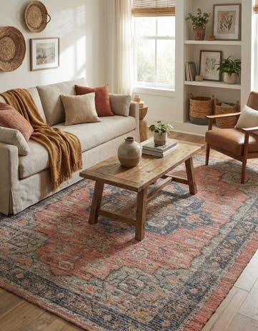 4' 1 x 6' 1 Hand Woven Chenille Jute Rug
