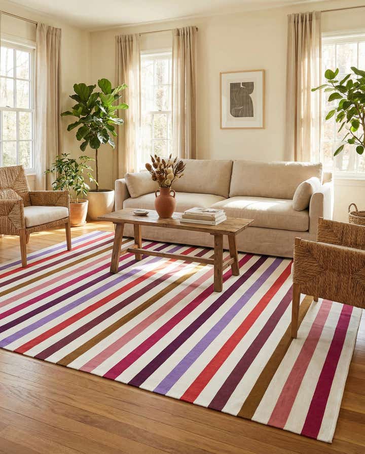 9' x 12' Easy-Clean Ribbon Indoor / Outdoor Rug