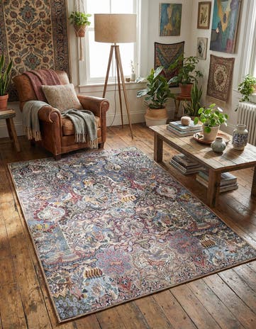 4' 1 x 6' 1 Washable Timeless Rug