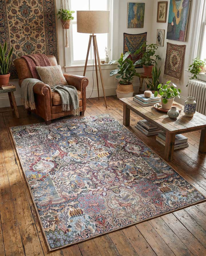 4' 1 x 6' 1 Washable Timeless Rug