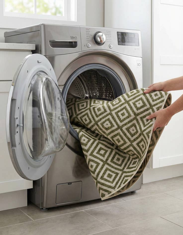 Detail image of 5' 3 x 8'  Washable Jill Zarin Costa Rica Indoor / Outdoor Rug