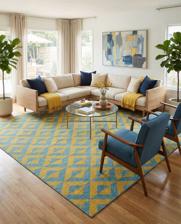 13' x 13' Easy-Clean Jill Zarin Napa Indoor / Outdoor Square Rug