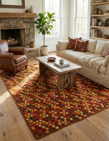 6' x 8' Hand Knotted Balouch Wool Rug