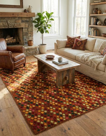 6' x 8' Hand Knotted Balouch Wool Rug