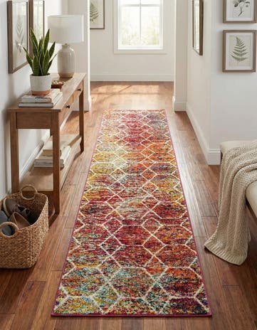 2' x 10' Lattice Frieze Runner Rug