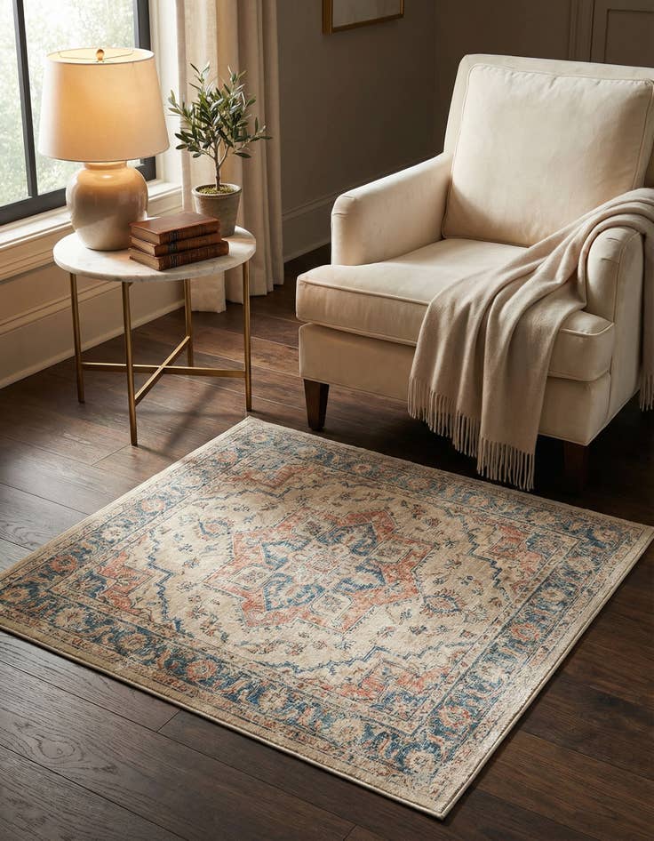 Detail image of 1' 4 x 1' 4 Nyla Sample Rug