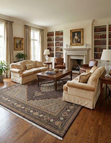 10' 8 x 13' 1 Tabriz Mahi Rug