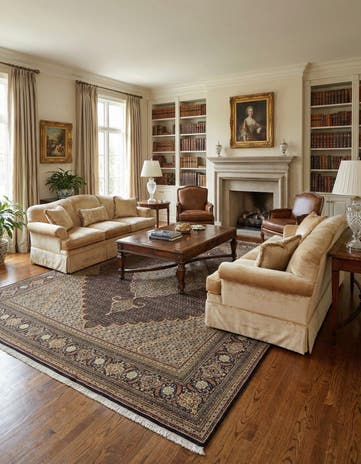 10' 8 x 13' 1 Tabriz Mahi Rug