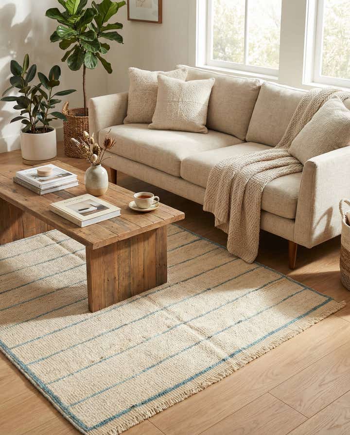 5' x 7' 2 Hand Knotted Moroccan Wool Rug