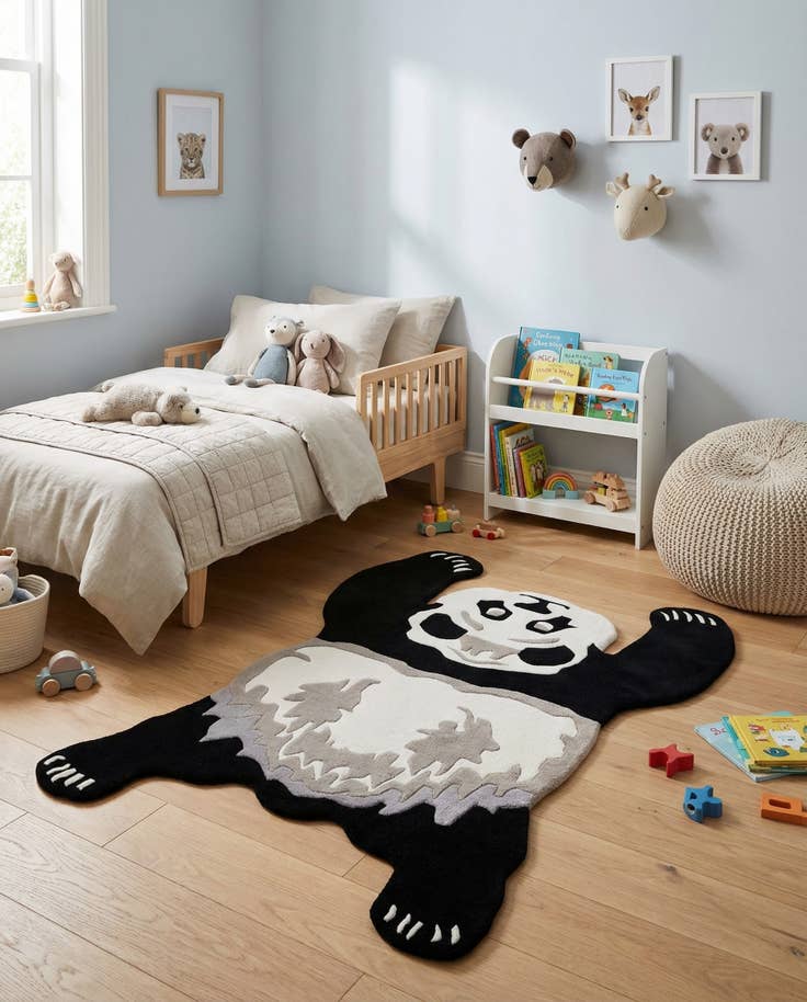 Detail image of 5' 1 x 7' 1 Playtime Kids Wool Freeform Rug