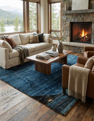 8' 7 x 10' 9 Hand Knotted Shiraz-Gabbeh Persian Wool Rug
