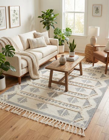 6' 1 x 9' Hand Woven Arizona Wool Rug