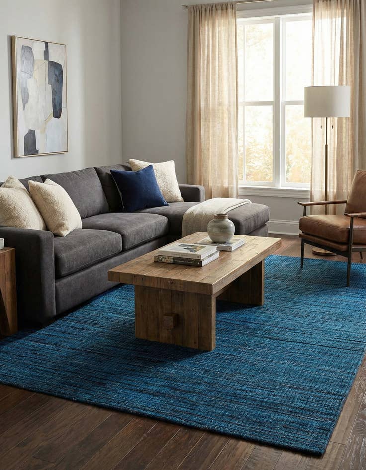 Detail image of 7' 9 x 10'  Hand Knotted Darya Wool Rug