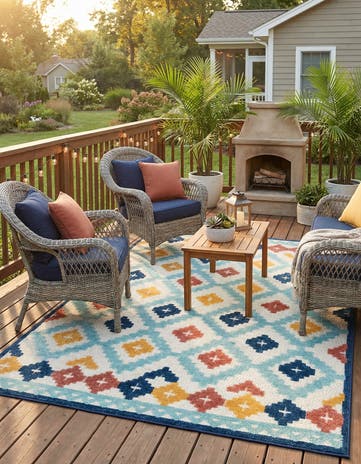 6' x 9' Easy-Clean Belize Indoor / Outdoor Rug