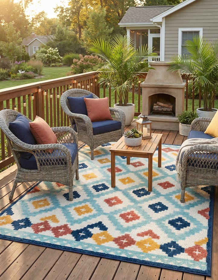 6' x 9' Easy-Clean Belize Indoor / Outdoor...