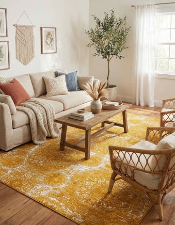 Yellow Monte Carlo Rug