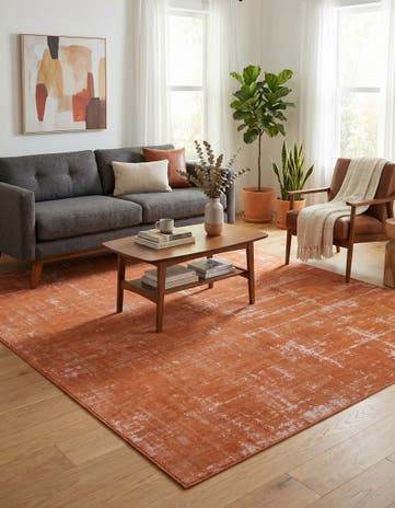 Orange Valencia Rug
