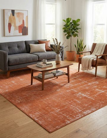 Orange Valencia Rug