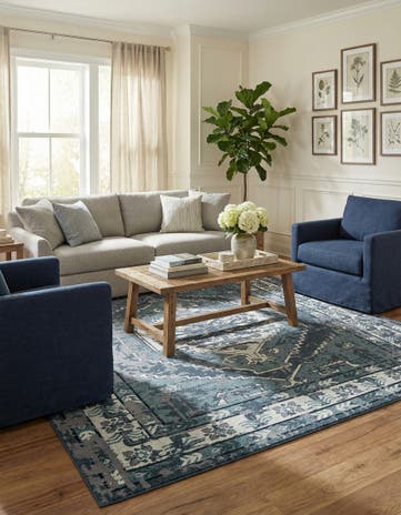 7' 10 x 10' Nain Design Rug