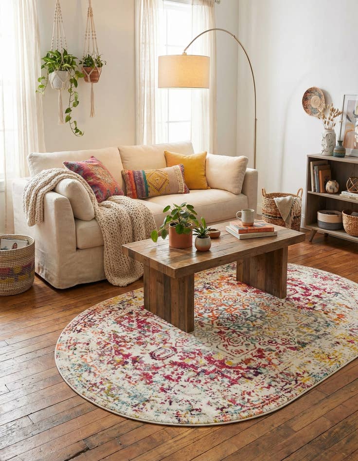 Detail image of  5' 3 x 8' Arlington Oval Rug