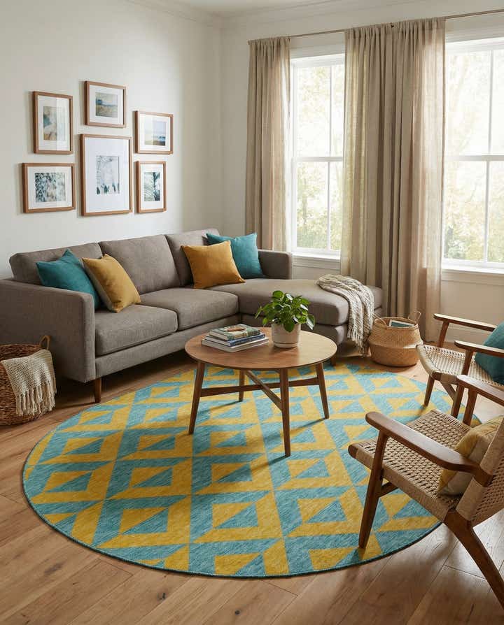 7' 10 x 10' Easy-Clean Jill Zarin Napa Indoor / Outdoor Oval Rug