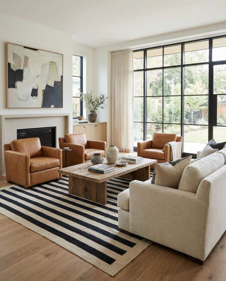 8' 3 x 11' Hand Woven Kilim Modern Wool Rug