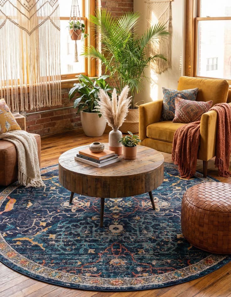 Detail image of 7' 10 x 7' 10 Lola Round Rug