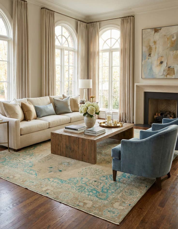 Detail image of 9' 5 x 12' 2  Hand Knotted Ultra Vintage Persian Wool Rug