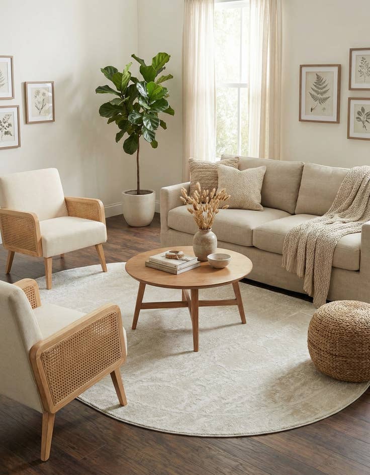 Detail image of  5' 3 x 8' Finsbury Oval Rug