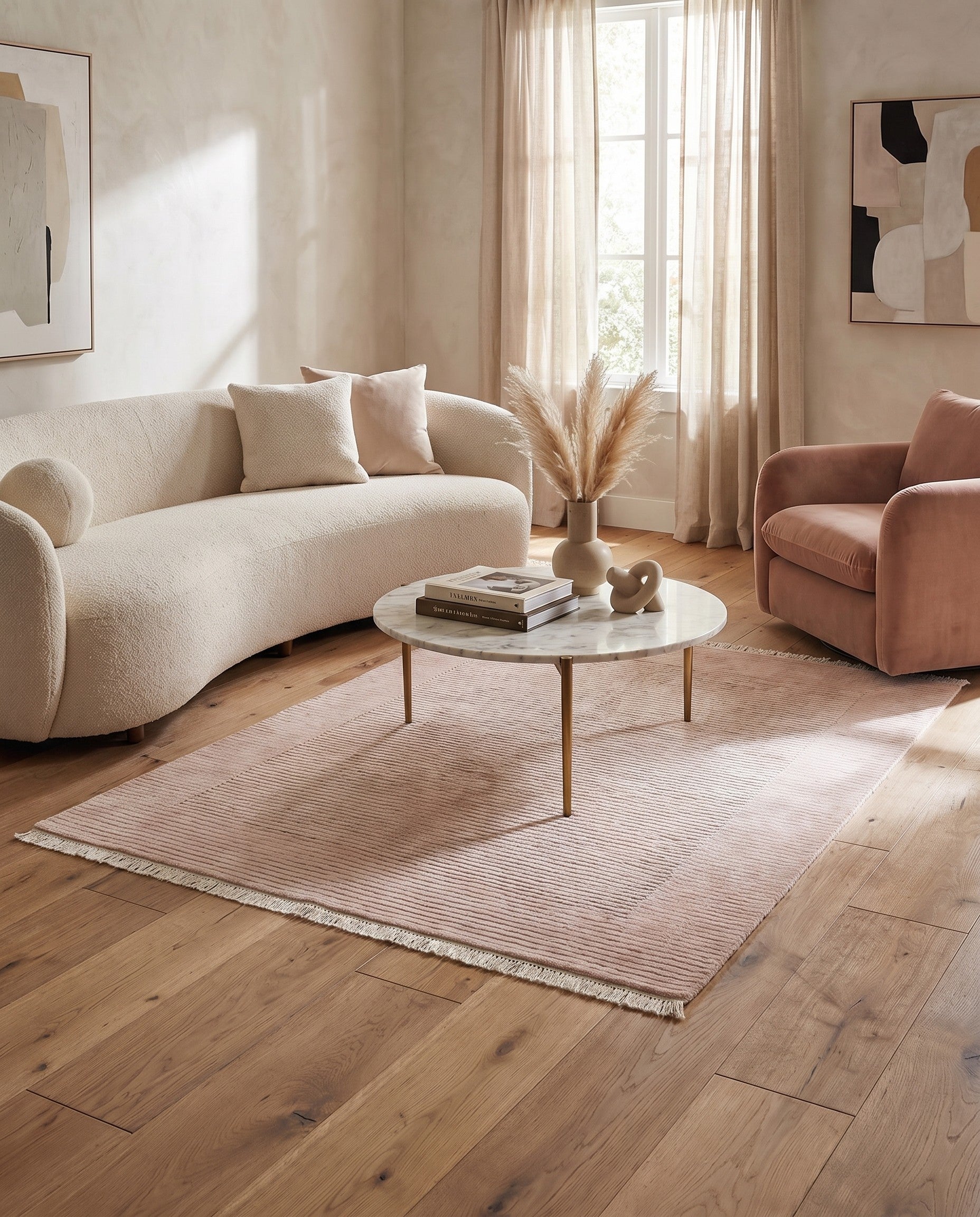 4' 9 x 6' 7 Hand Knotted Darya Wool Rug